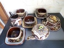 Rare service à café/ thé Céramique THOUNE  fin XIXème début XXème