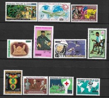 BENIN SERIE COMPLETE N°594/604 ANNEE 1984  NEUF ** LUXE  TOP AFFAIRE !!