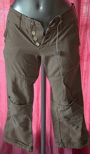 Pantalon lin marron - pantalon,