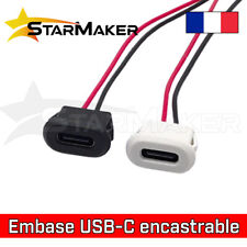 Connecteur prise USB-C embase encastrable à souder - Port charge chassis