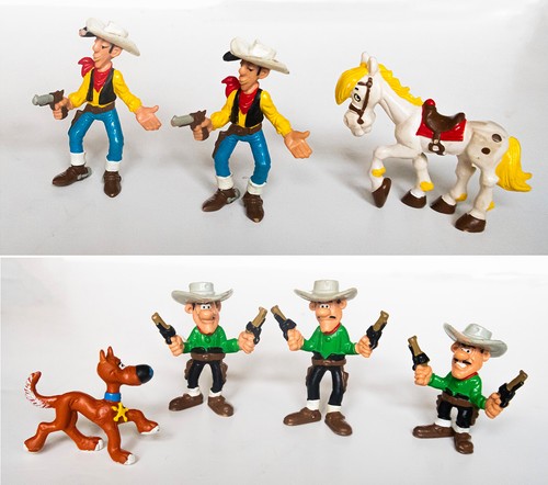 Lucky luke lot figurines - lucky,
