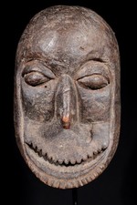 Art Africain - Ancien Masque Soko Mutu Luba Hemba Expertise Claude Vérité 23 Cms