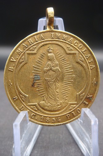 Antique rare pope pius medal - rare,