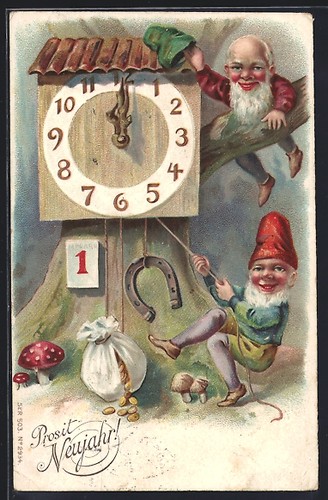 Carte postale gaufrée prosit