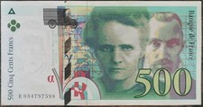 Billet de 500 francs Pierre et