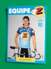 CYCLISME  carte cycliste WAYNE BENNINGTON équipe Z 1990