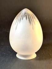 Obus en cristal taillé givré – Élégance Art Déco revisité