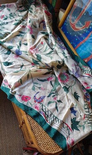Foulard soie vintage - foulard,