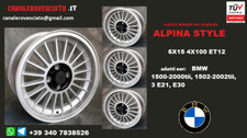 4 jantes alu Alpina 15 pouces BMW 1500 2000 1502 2002 tii 3 E21 E30 E10