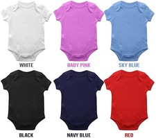 Lot de 3 combinaisons de jeu Funkytotz Babygrow unies cadeau bébé grandit garçons filles cadeau 