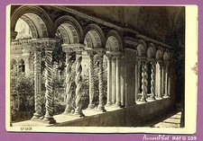 CDV CABINET ALBUMINÉE ITALIE : ROME,  LE CLOÎTRE DE L'ÉGLISE St PAUL, 1879 -G109