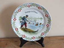 Rare assiette patriotique Choisy le Roi WW1 14/18 Passage de l'Yser (Yiser)
