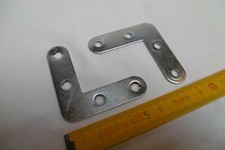 Equerres de cadre 60 x 60 mm en acier zingué (lot de 4) portes, fenêtres (C60)