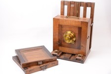 Appareil photographique de studio époque collodion. 13x18cm.
