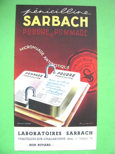 Buvard penicilline sarbach - , /