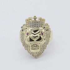 Bague Lion Brillante Grande En