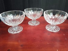 4 coupelles / coupe / verres champagne /fruits/ Cristal D Arques Longchamp