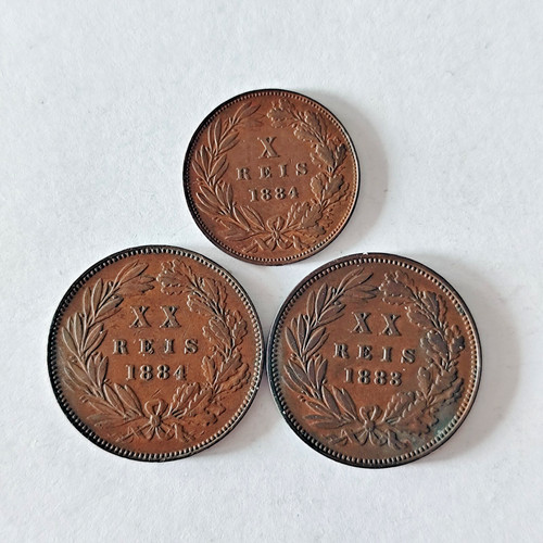 Lot pieces 20 reis - pieces, et