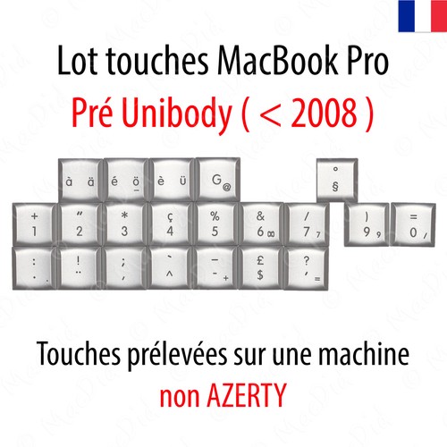 Lot touches pour macbook - lot, de