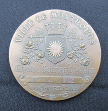 MEDAILLE BRONZE ROTY MONTROUGE