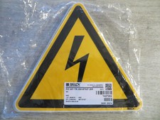 triangle,panneau éclair en pvc de marque brady,sachet de 5 triangles,18,5 cm