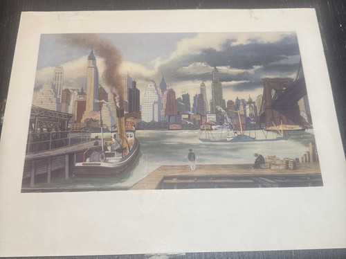 Vintage ernest fiene manhattan - ernest,