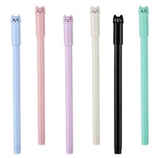 6 stylos mignons de chat