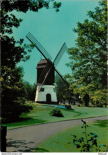 Carte postale moulin à vent - moulin,