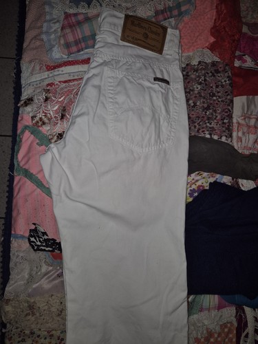 Jeans blanc coton malboro - jeans,