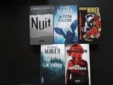 BERNARD MINIER  - LOT 5 LIVRES