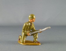 Starlux - Fantassins - Série Luxe - Servants Mitrailleuse vert olive (réf 5005)