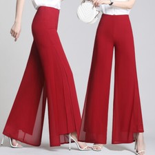 Femme Maxi Pantalon Mousseline