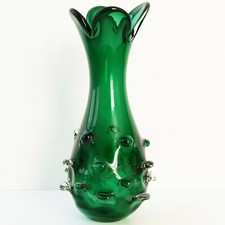 IMPORTANT VASE EN VERRE DE MURANO VERT 1960 VINTAGE 60S 60'S 1960S ANNEES 60