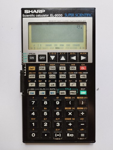 Calculatrice sharp 9000 - el-9000,