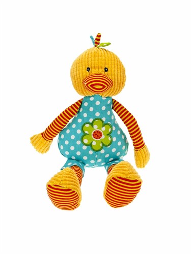 Peluche canard coloré - canard,