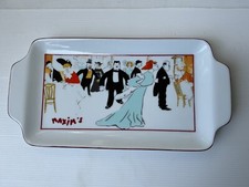 Maxim's de Paris plat long en porcelaine