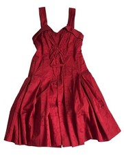 Robe rouge  corset Romantique Cravatatakiller  Marithé & François Girbaud