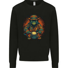 Un Sweat À Capuche De Singe Batteur Pour Enfants