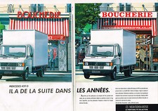 PUBLICITE ADVERTISING 025  1987  MERCEDES-BENZ   le 409 D  ( 2 pages)
