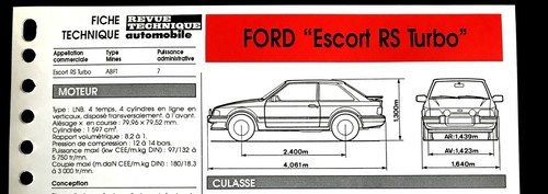 Fiche technique automobile - technique,