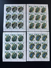 Niue 2002 Mi. 973 - 976 mini feuille WWF Faune marine Small giant clam AVEC logo
