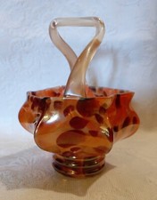 Ancien panier en  verre