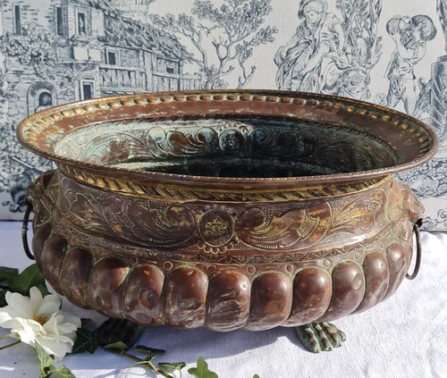 Ancienne jardiniere cuivre - ancienne, en