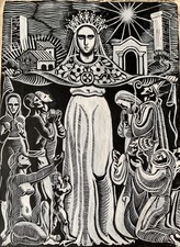 Dessin Ancien Art Deco 1930 Gouache XXEME Original Antique Drawing