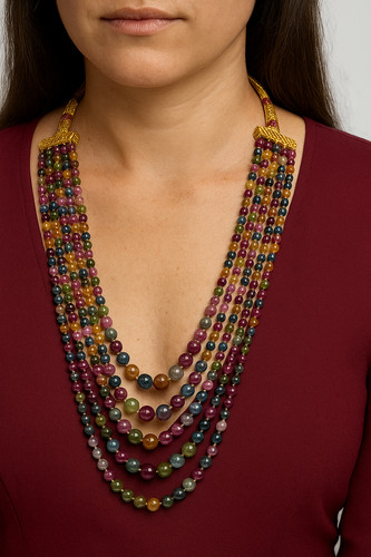 Collier quartz naturel - quartz, 8-10