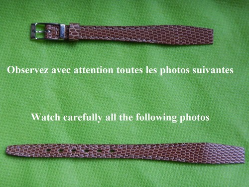 Bracelet cuir lézard - mm,