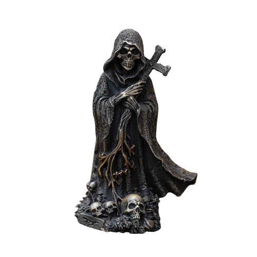 Statue squelette croix - statue, de