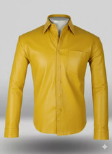 Chemise En Cuir Pour Homme En