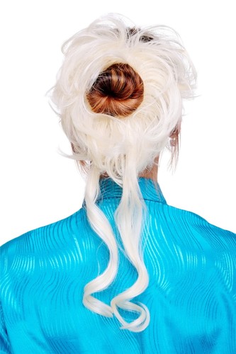 Postiche scrunchy cheveux rose - scrunchy,