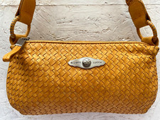 ** Elliott Lucca**  sac à main  en cuir  tressé bag vintage à saisir